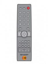 Controle Remoto Tv Sharp LCD Aquos LC-46SV602B / LC-42SV602B / LC-42SV502B / LC-32SV502B